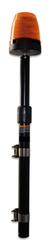 Motorcycle extending mast with LBL 20K1 beacon